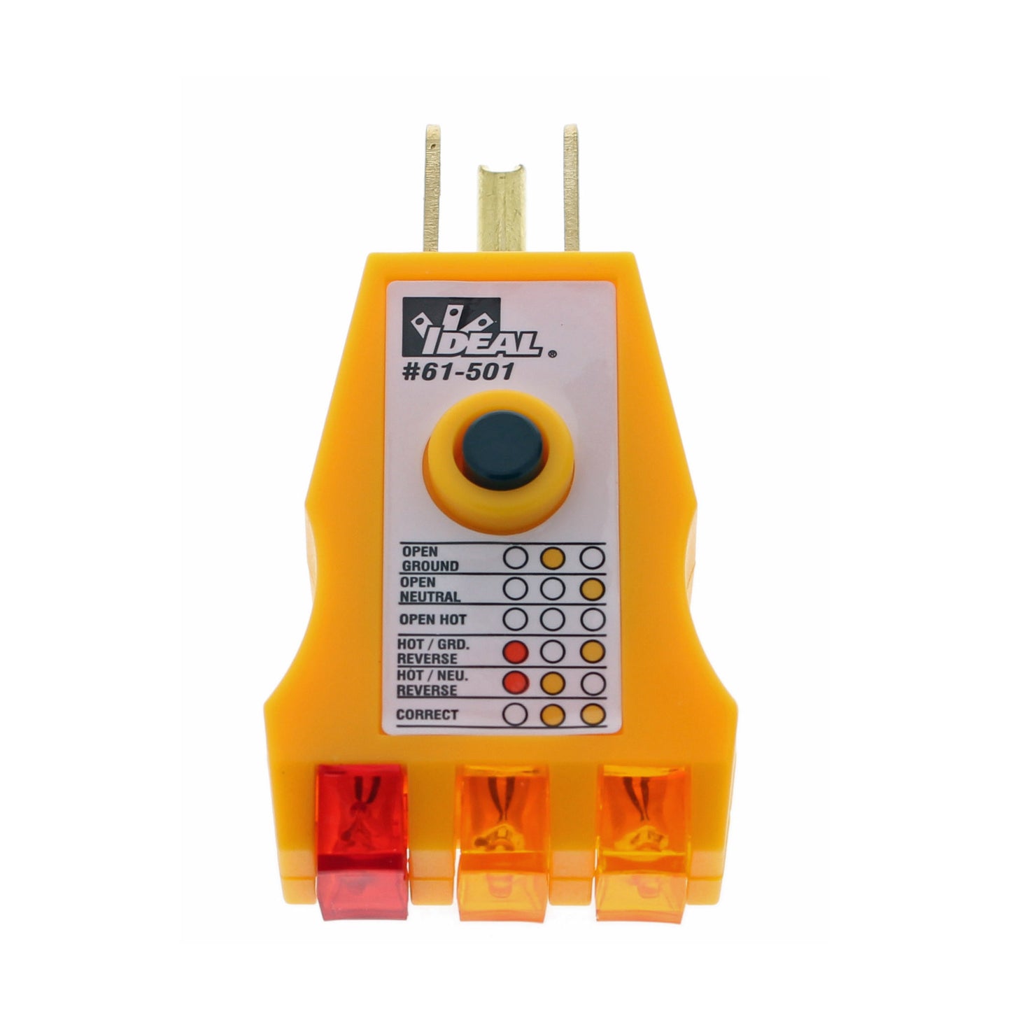 Ideal 61-501 Receptacle Tester w/GFCI