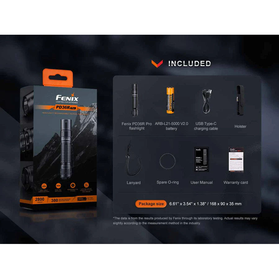 Fenix PD36R PRO Rechargeable Flashlight