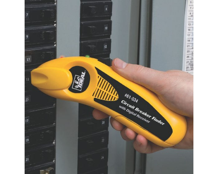 Ideal 61-534 Automatic Circuit Identifier w/Digital Receiver & GFCI Receptacle