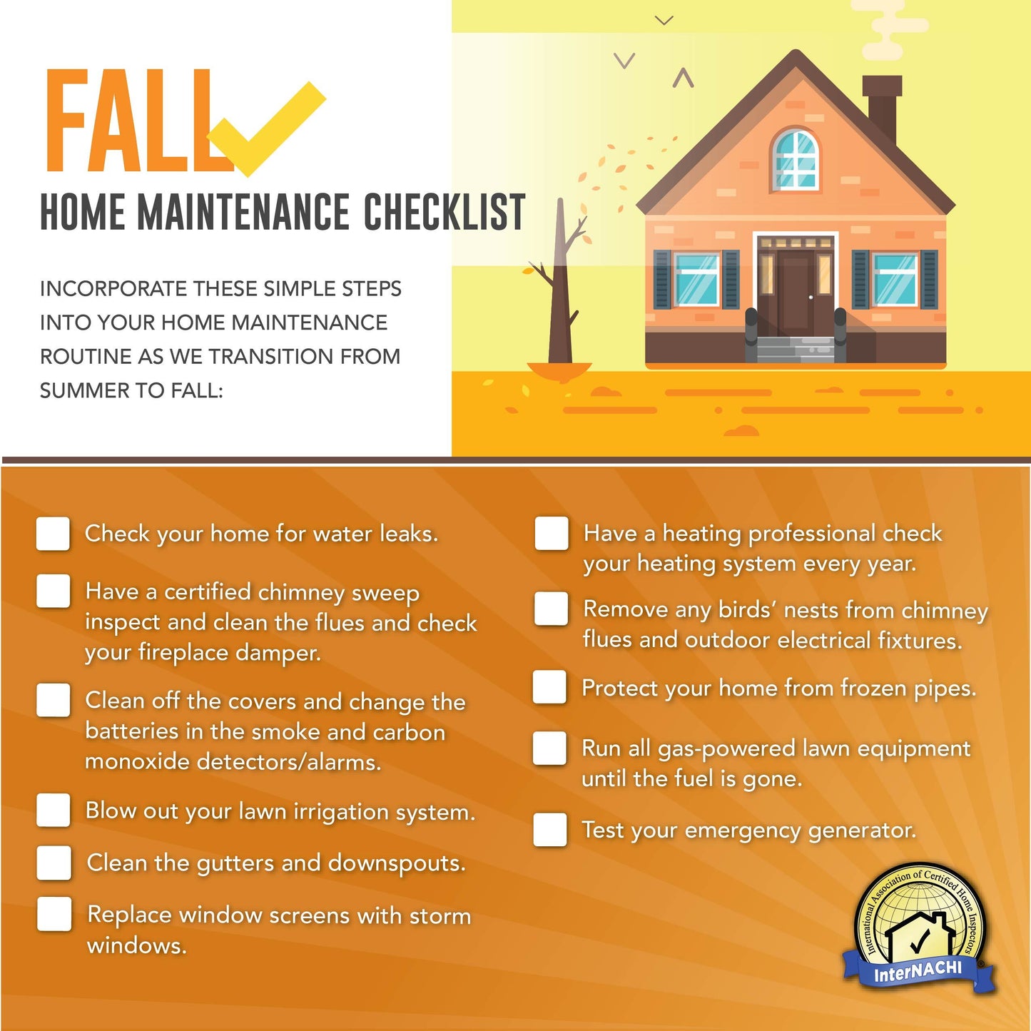 Checklist for the Seasons PDF Flyer & Social Media Graphics