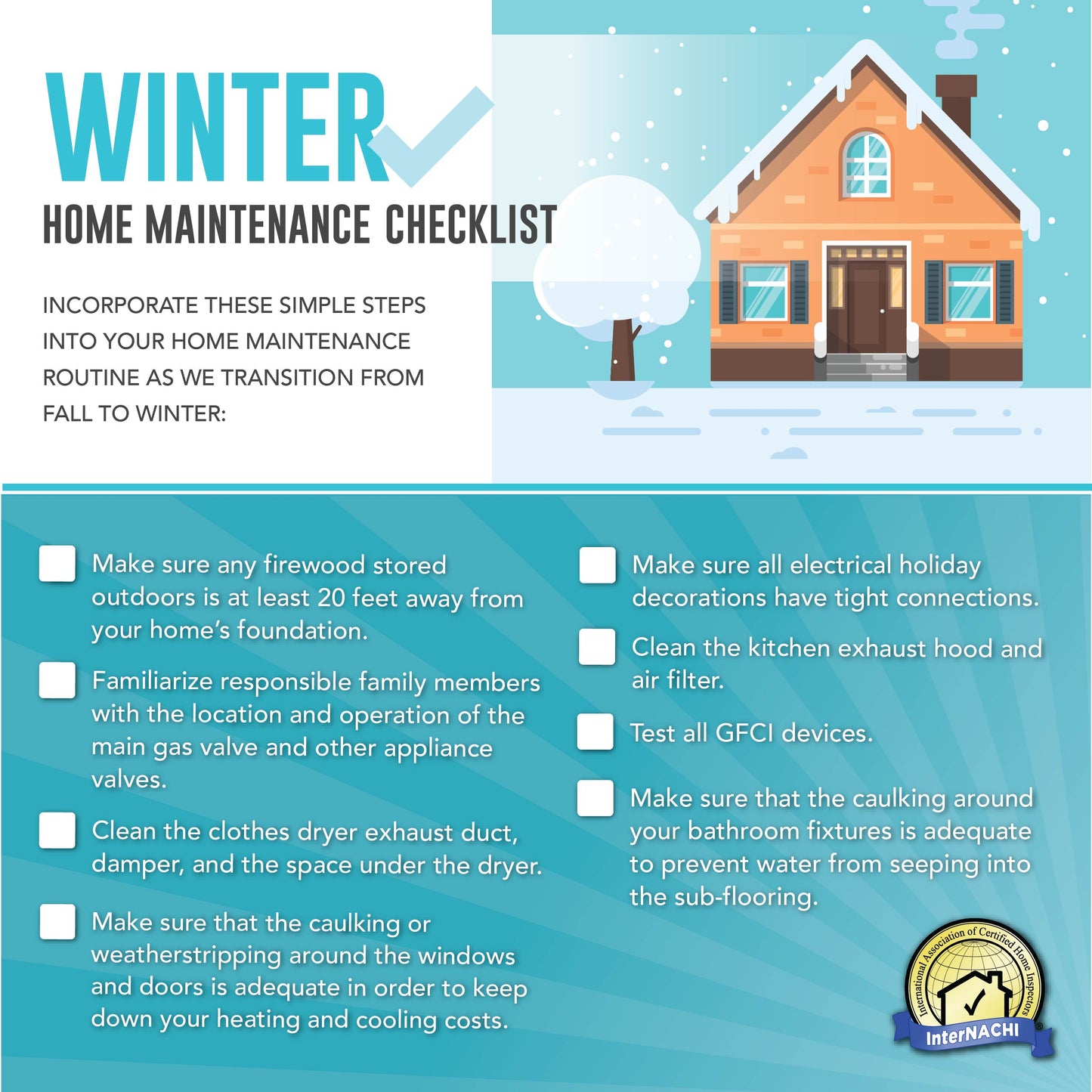 Checklist for the Seasons PDF Flyer & Social Media Graphics