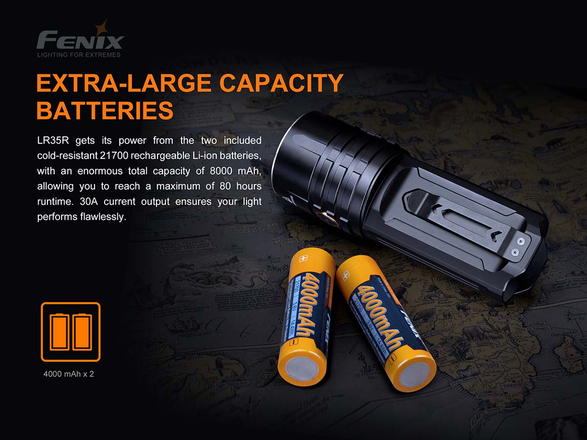 Fenix LR35R Rechargeable Flashlight