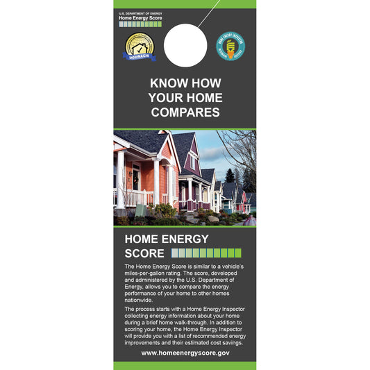 Home Energy Score Door Hangers (Pack of 50)
