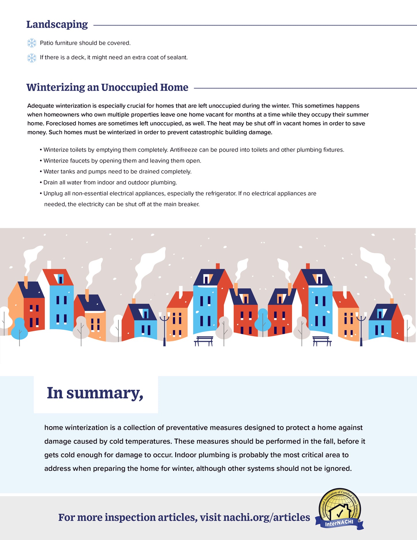 Home Winterization Guide & Social Media Graphics