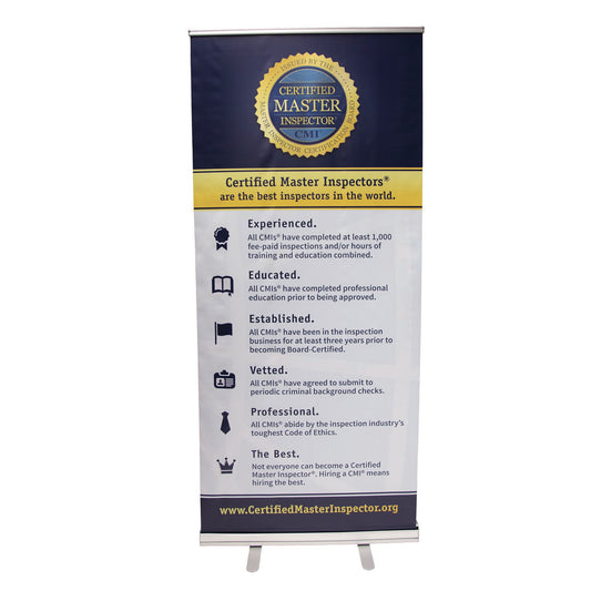 Certified Master Inspector® Banner and Retractable Stand