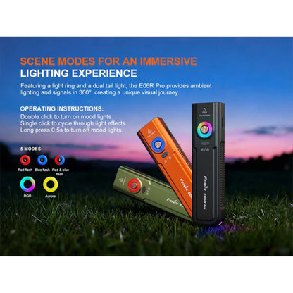 Fenix E06R Pro Flat Flashlight