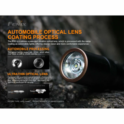 Fenix E20 V2.0 AA Flashlight
