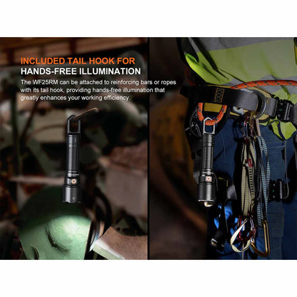 Fenix WF25RM Rechargeable Work Flashlight with Charging Dock