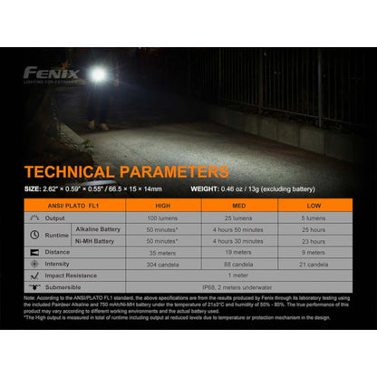 Fenix E01 V2.0 AAA Flashlight