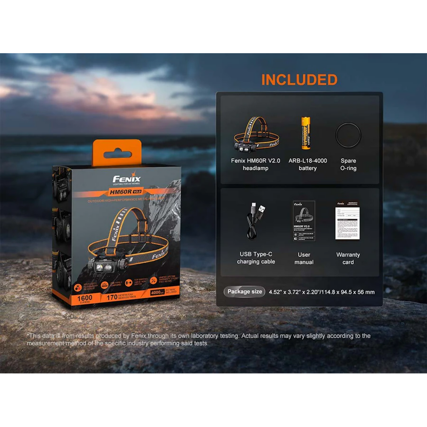 Fenix HM60R V2 LED Rechargeable Headlamp