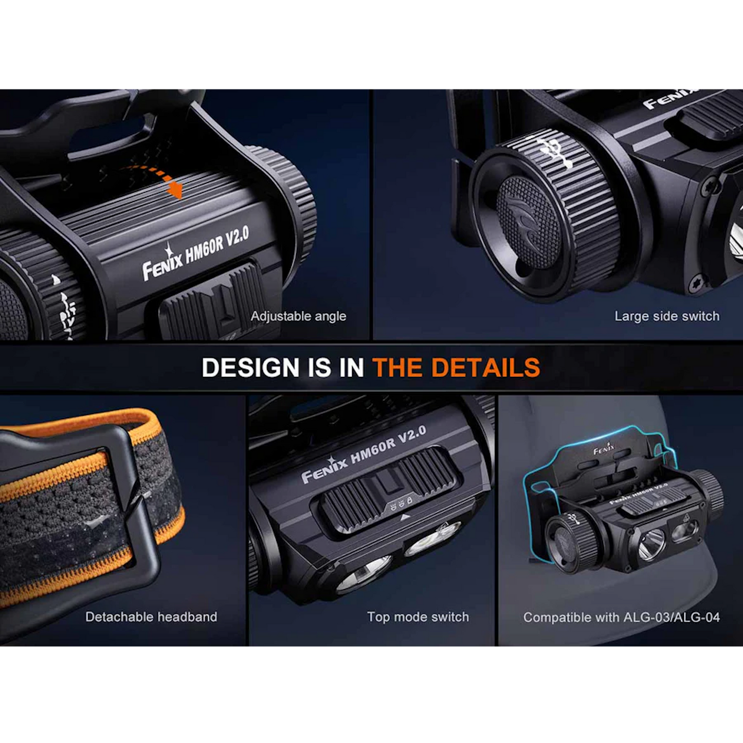 Fenix HM60R V2 LED Rechargeable Headlamp