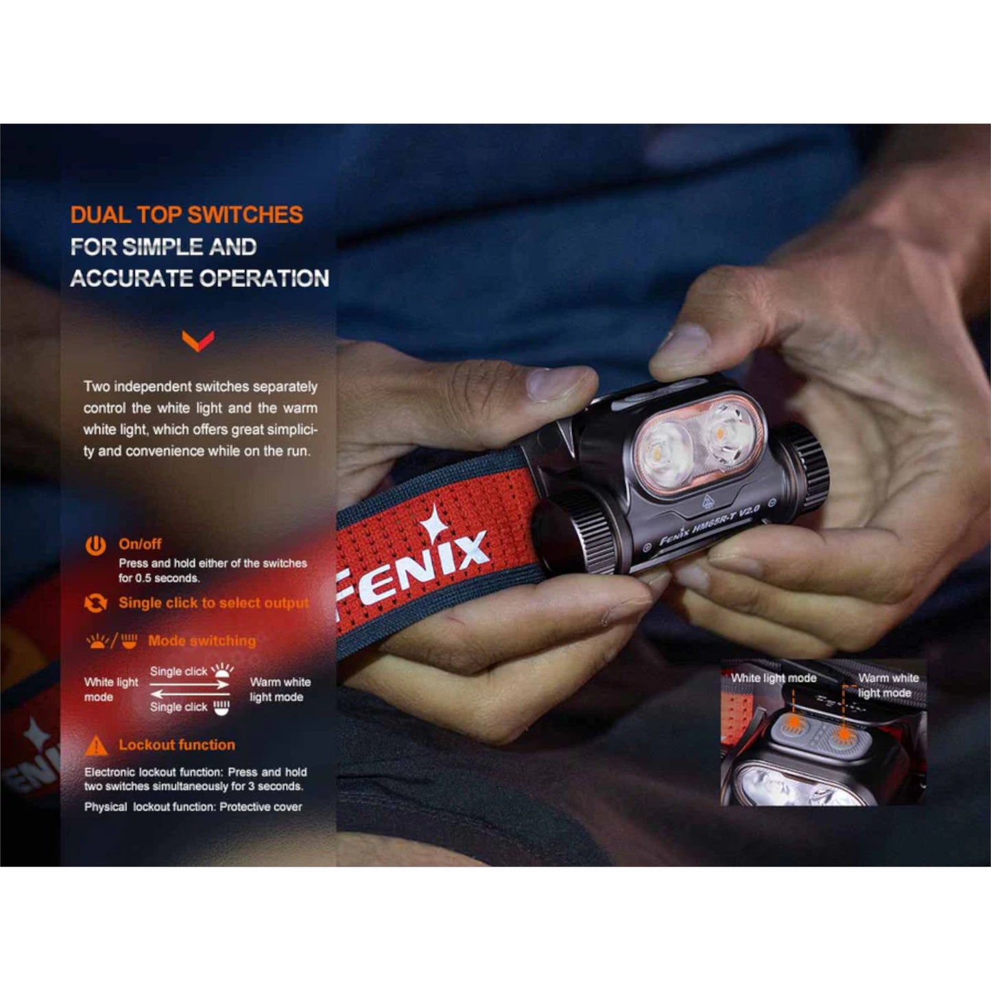 Fenix HM65R-T V2.0 Rechargeable Headlamp