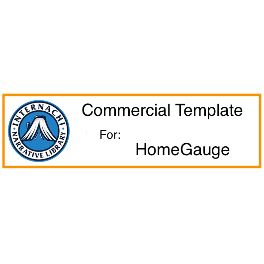 InterNACHI Narrative Library Commercial Template for HomeGauge