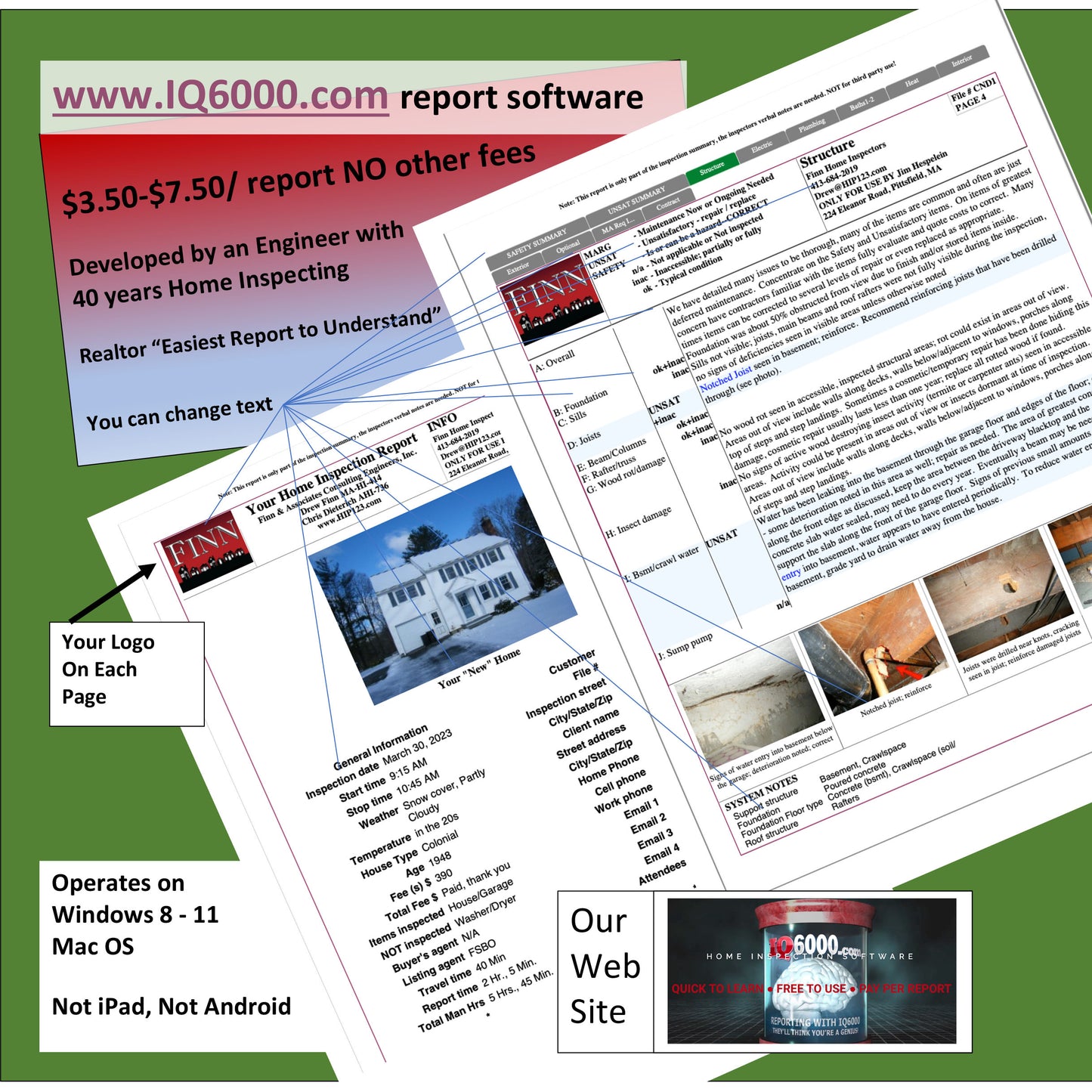 IQ6000 Report Software