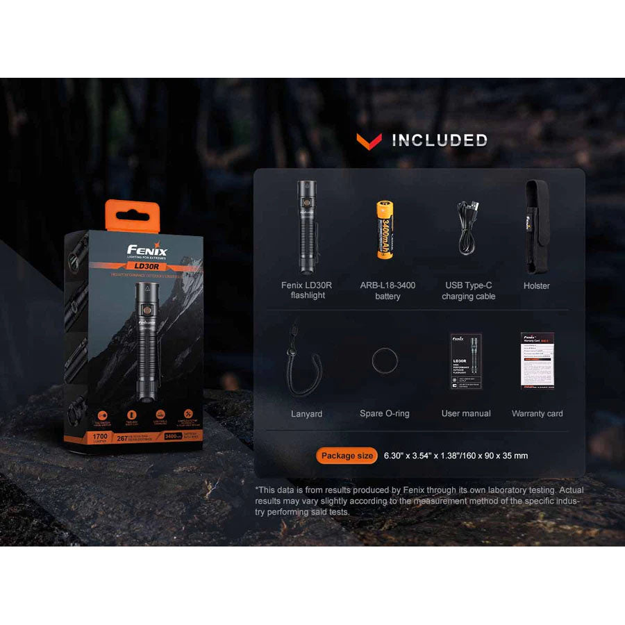 fenix fd30 led rechargeable flashlight Fenix LD30R Rechargeable Flashlight – Inspector Outlet