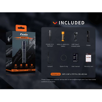 Fenix PD40R V3.0 Rechargeable Flashlight