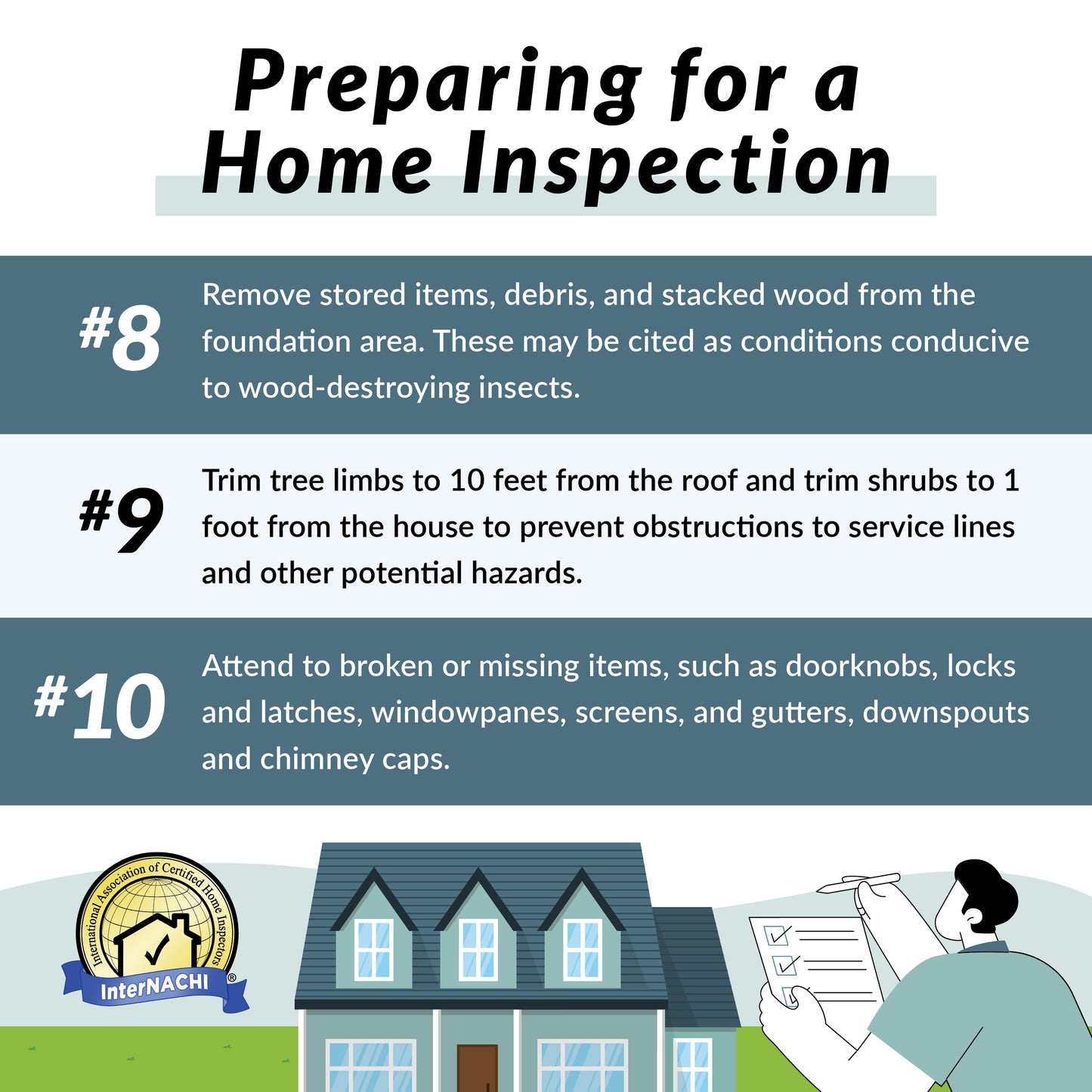 Preparing for a Home Inspection PDF & Social Media Graphics