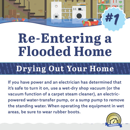 Free Re-Entering a Flooded Home PDF Flyer & Social Media Graphics