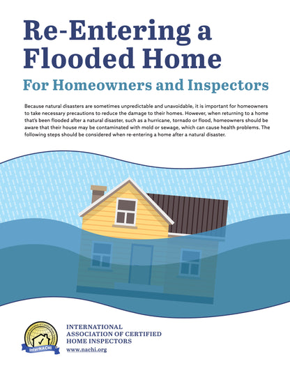 Free Re-Entering a Flooded Home PDF Flyer & Social Media Graphics