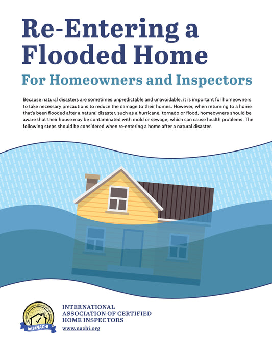 Free Re-Entering a Flooded Home PDF Flyer & Social Media Graphics