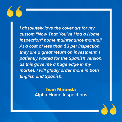 Spanish Now That You've Had a Home Inspection Book