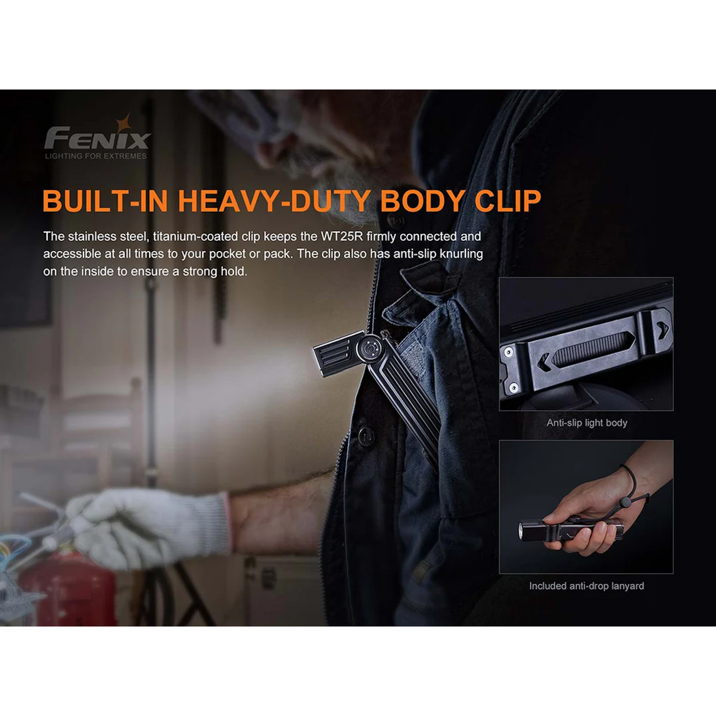 Fenix WT25R Adjustable Head Flashlight