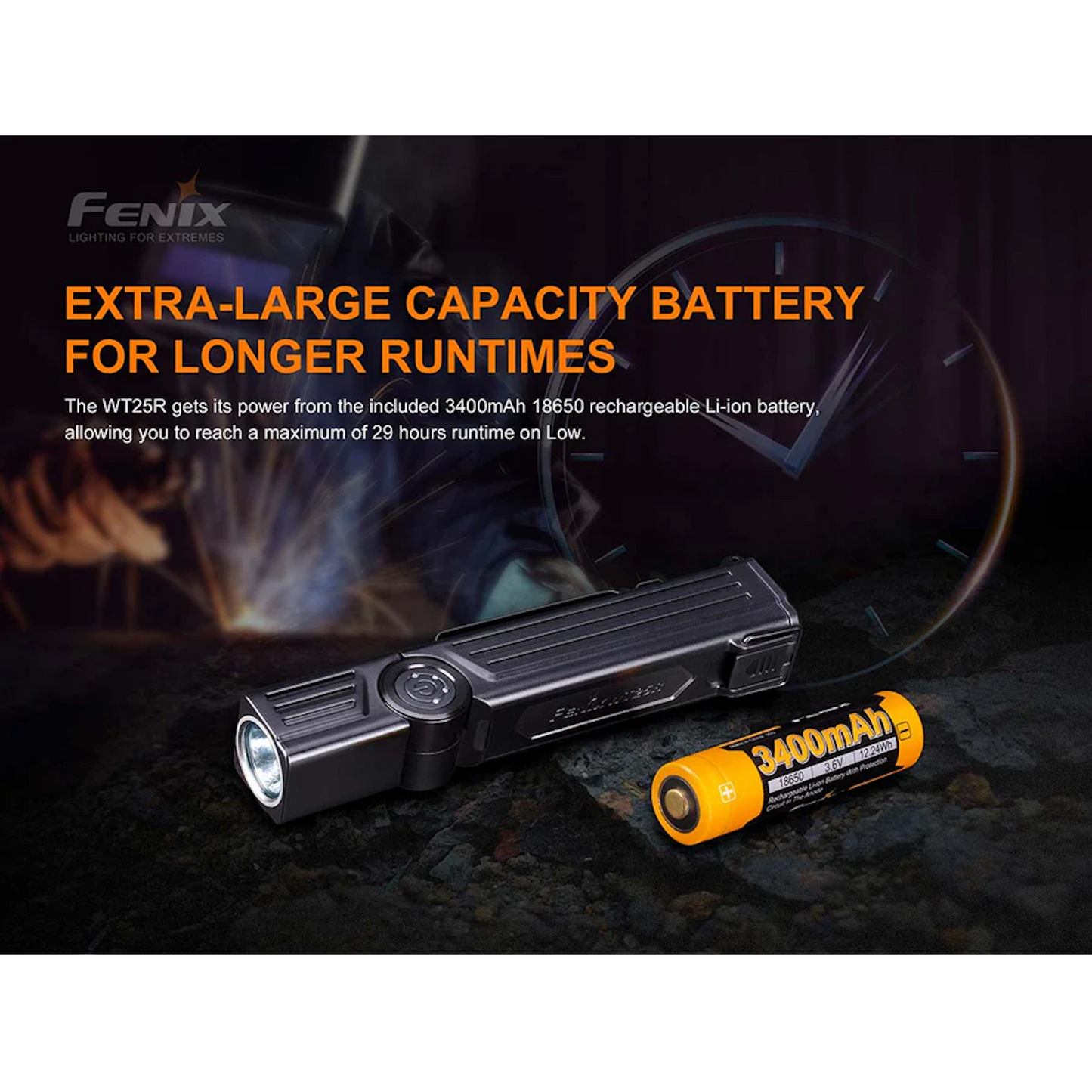 Fenix WT25R Adjustable Head Flashlight