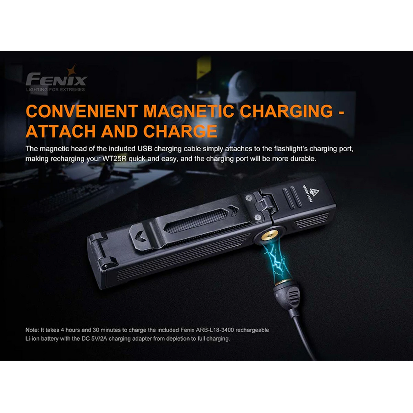 Fenix WT25R Adjustable Head Flashlight