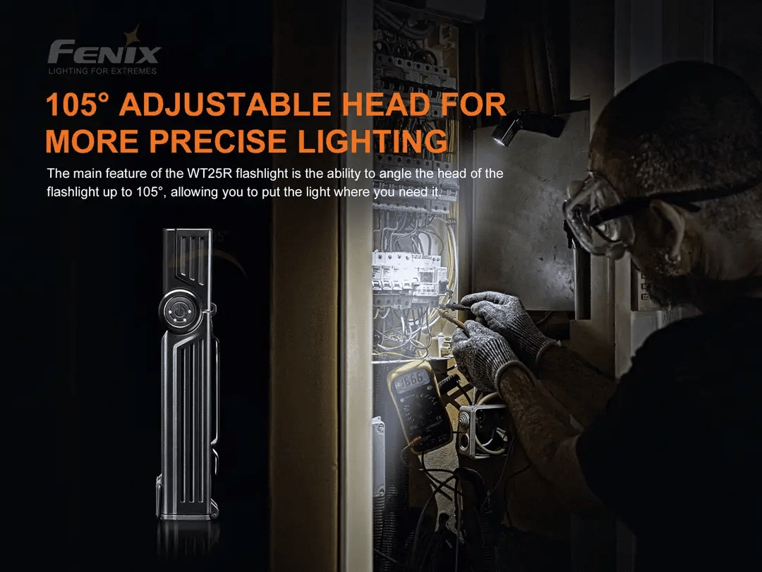 Fenix WT25R Adjustable Head Flashlight