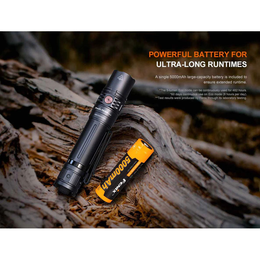 fenix 5000 lumen flashlight TK35UE V2.0 Cover long distances using its turbo setting to reach an impressive 5 NEBO Davinci 5000 Lumens Handheld