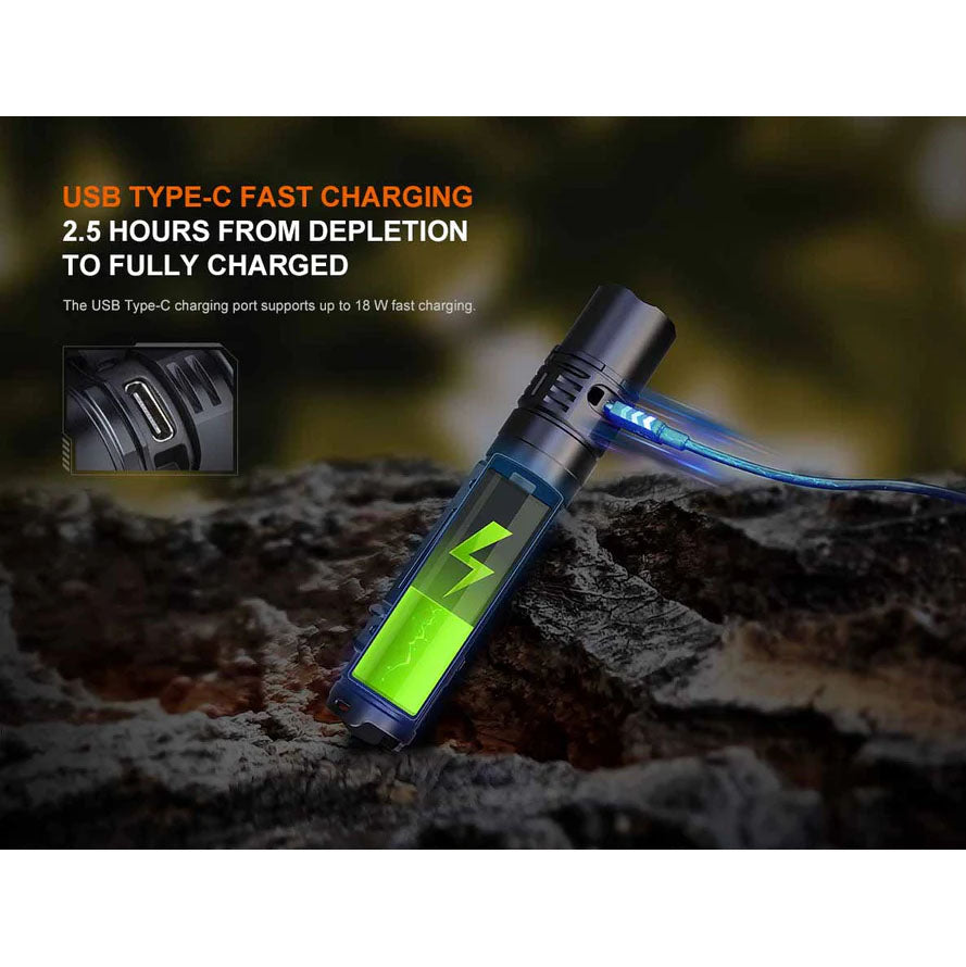 fenix flashlight charging Fenix PD36R V2.0 Rechargeable Flashlight – Inspector Outlet