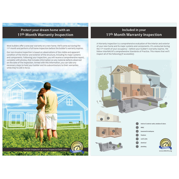 11th Month Warranty Inspection Marketing Piece (Pack of 50