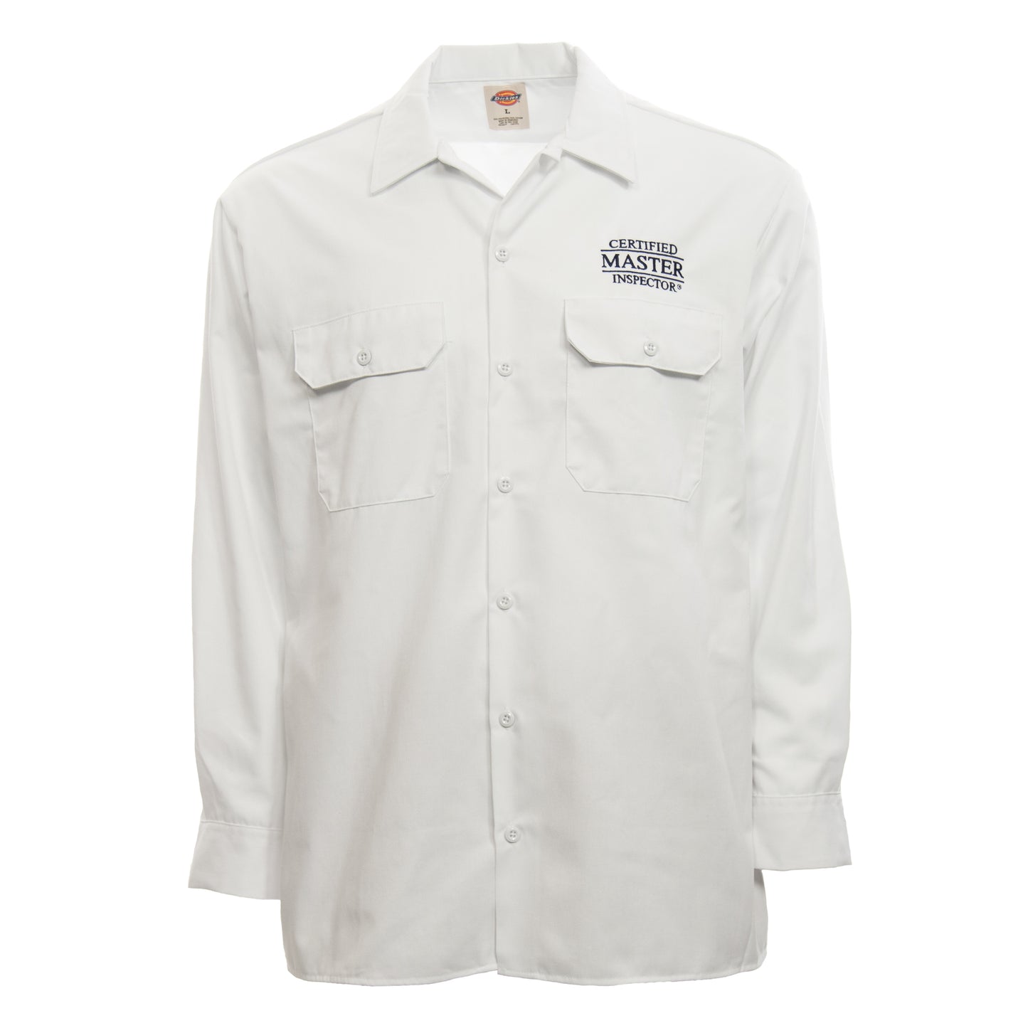Certified Master Inspector® White Dickies Shirt