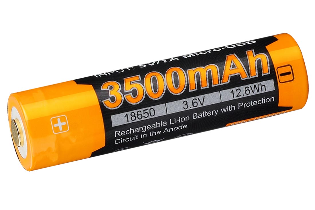 Batería 18650 Recargable USB fénix 3500mAh