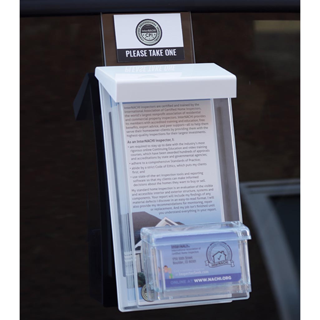 CPI Auto Window Brochure and Business Card Holder