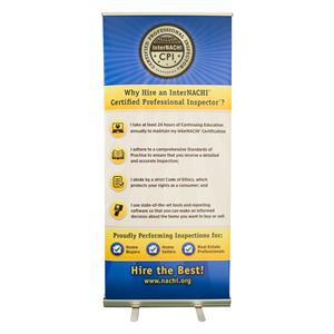 Certified Professional Inspector® Banner and Retractable Stand
