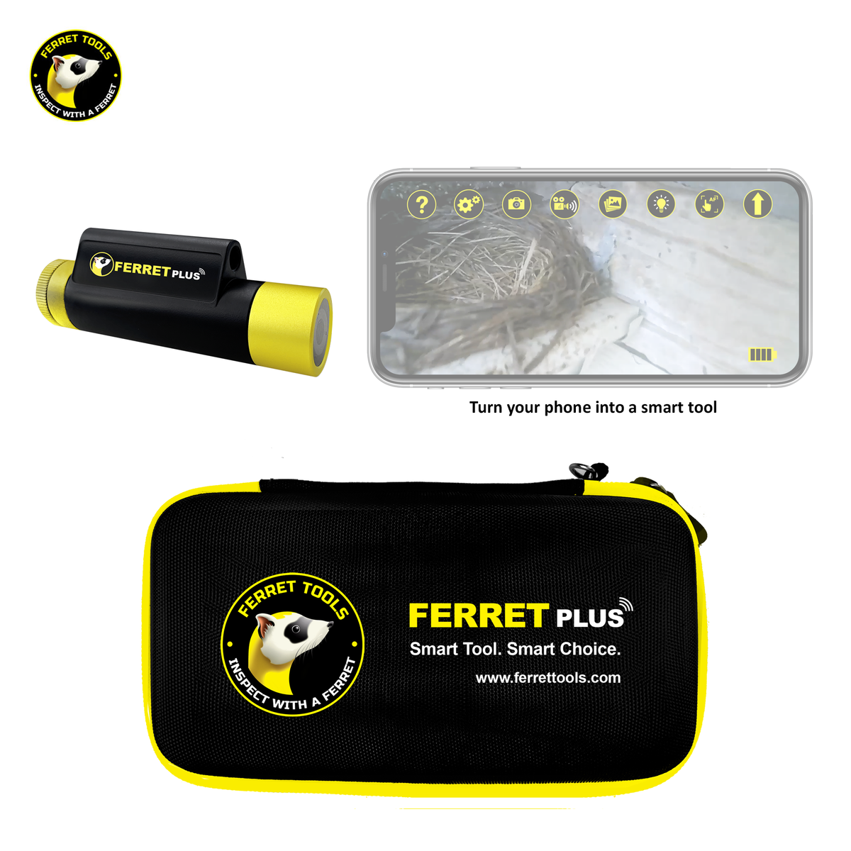 Ferret Instruments FERRET PLUS – Multipurpose Wireless Inspection Camera – Inspector Outlet