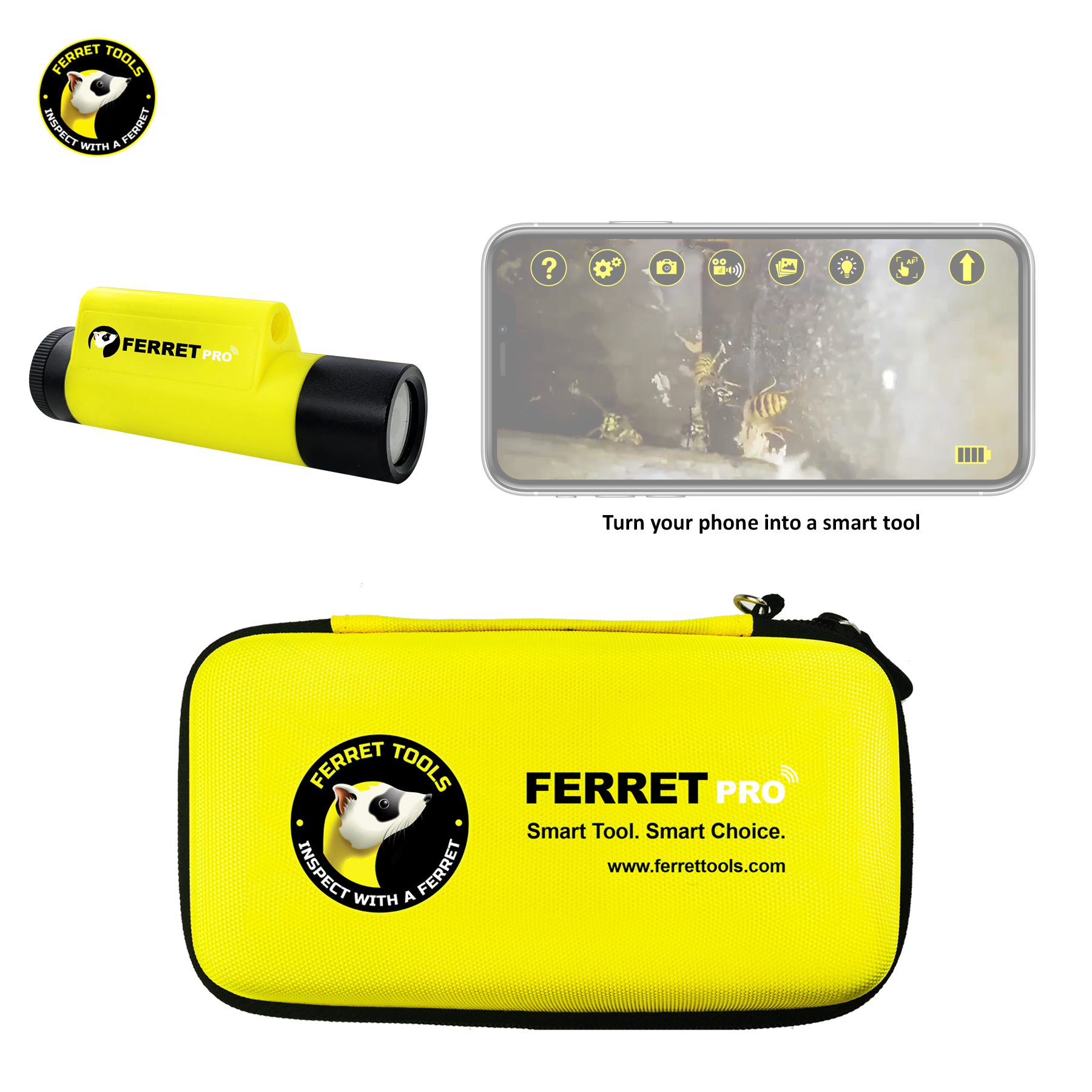 Ferret Instruments FERRET PRO – Multipurpose Wireless Inspection Camera – Inspector Outlet