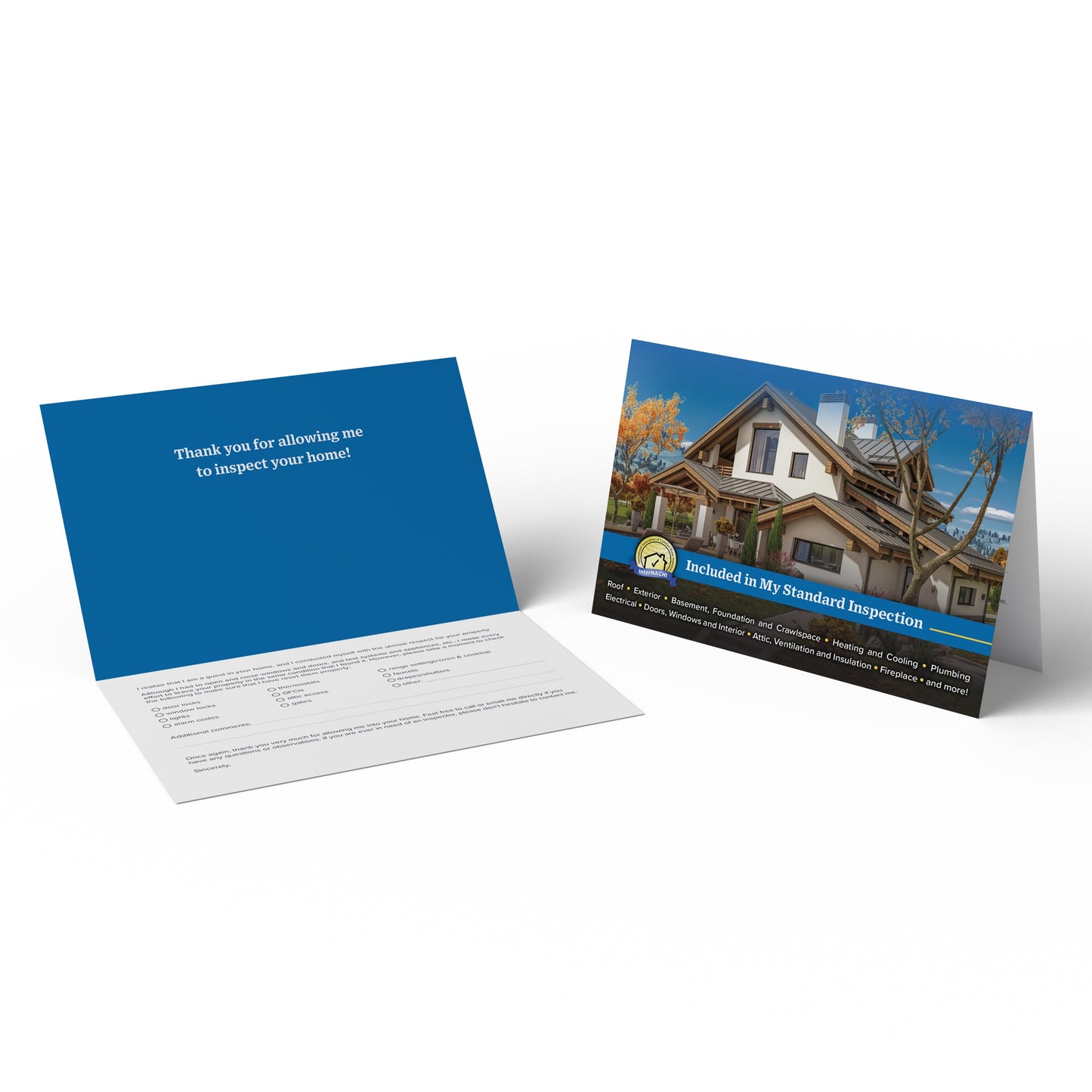 Inspection Leave Behind Cards (Pack of 50)