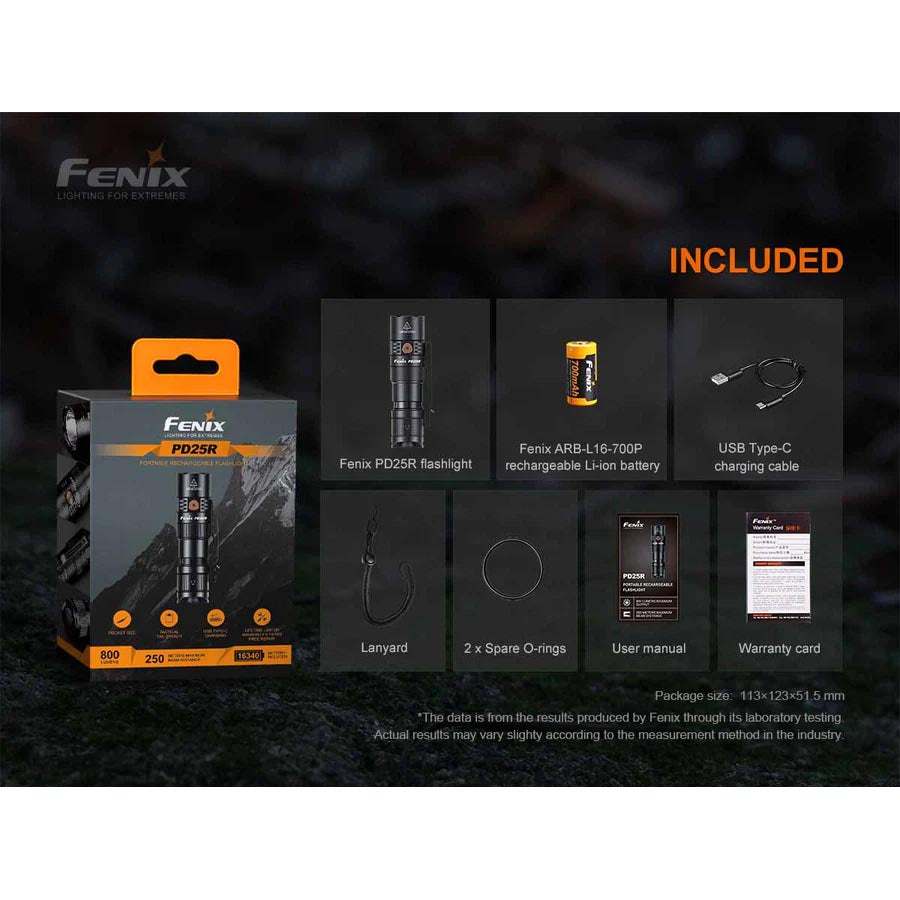 Fenix PD25R Rechargeable Flashlight