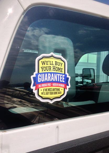 Free Buy Your Home Back Guarantee Decals
